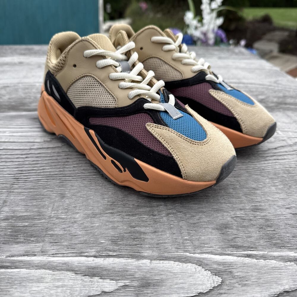 Adidas Yeezy Men's Enflame Orange Tan/Orange/Black/Blue *NO BOX*